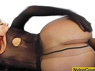 Nylon masked redhead carrying-on in the matter of ourselves in the matter of toys