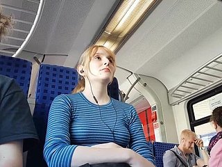 Careful blonde everywhere train