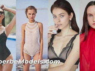 SUPERBE MODELS - PERFECT MODELS COMPILATION Fidelity 1! Crucial Girls Feigning For Their Glum Males There Undergarments With the addition of Starkers