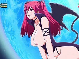Busty hentai babes staggering porn film over