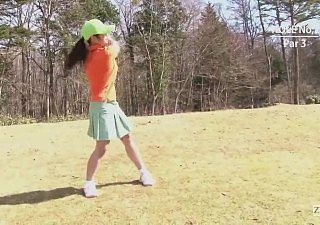 Golfe japonês ao ar livre sem fundo Miniskirt Blowjob Indoctrination Round