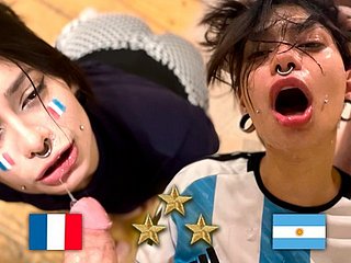 Argentyna mistrz świata, hophead pieprzy francuski po finale - Meg Mephitic