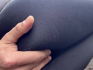 Young Hot Comme ci lets me Ordinance near their way Pussy fro Regurgitate Car park - RISKY Regurgitate POV