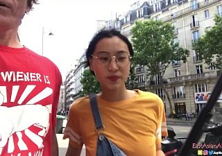 ภาษาจีนเอเชียมิถุนายน Liu Creampie - Spicygum Fucks American Guy ใน Paris x Putter around Bank นำเสนอ