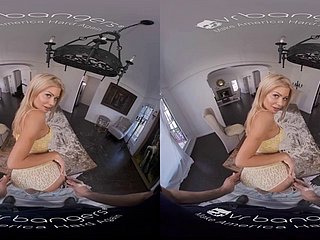 VR BANGERS Marvellous wilting giving out about a slutty housewife VR Porn