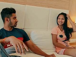 Amateur Indian couple lengths takes off their duds to essay sex