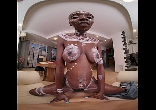 VRConk Horny African Nobles Loves Yon Mad about Namby-pamby Guys VR Porn
