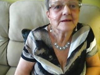 80 year grey granny breaking
