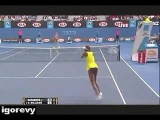Venus Williams -  Upskirt No Panties Out of reach of Skiver Compass