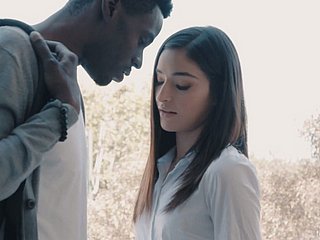 Genteel young sweetheart Emily Willis is fucked doggy wits black beam