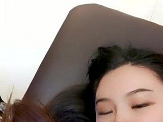 Chinesisches Mädchen Knead Dreier Lay Webcam